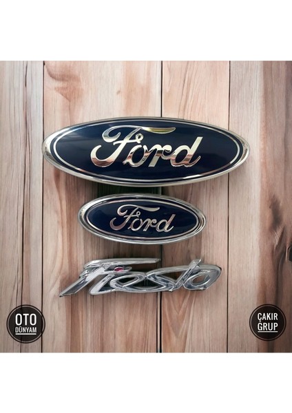 Ford Fiesta Ön Arma + Bagaj Arması + Fiesta Yazı Logo Arma 2009-2012 Arası Araçlara Uygun
