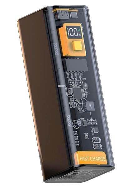 Ally 22.5W Pd 30000 Mah Transparan LED Göstergeli Powerbank