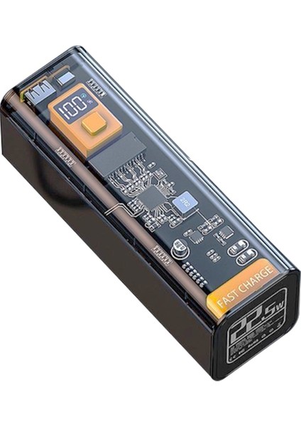 Ally 22.5W Pd 30000 Mah Transparan LED Göstergeli Powerbank