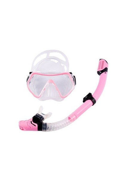 Junior (Çocuk ) Maske Snorkel Set-  Fuşya