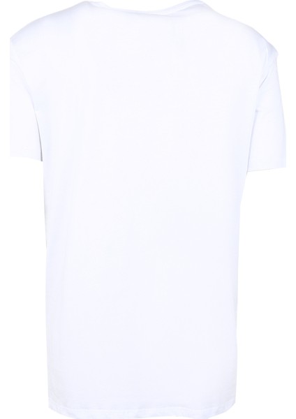 Bisiklet Yaka Düz Beyaz Erkek T-Shirt TC8011BASIC Cepli fiyatları