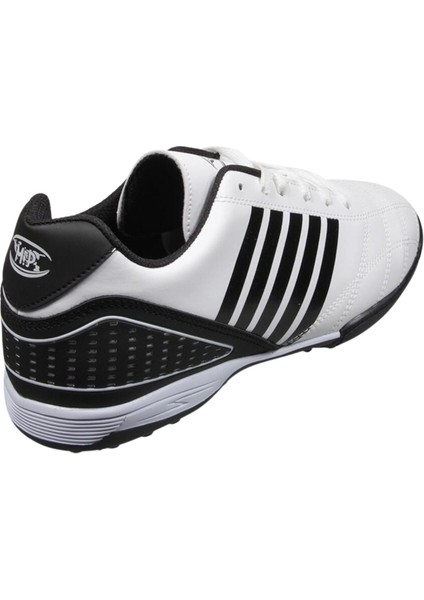 231-1134 Mr Erkek Beyaz-Siyah Halı Saha Futbol Ayakkabı modelleri