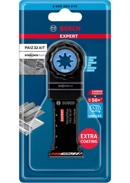 Expert Metalmax Paız 32 Aıt Çok Fonksiyonlu Makine Bıçağı 50 x 32 mm