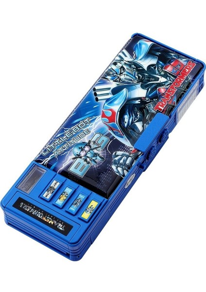 Transformers Kırtasiye Kutusu Çok Fonksiyonlu Sevimli Çok Katmanlı Kalem Kutusu Ilkokul ve Ortaokul Öğrencilerine Hediye Çocuk Kalem Çantası Kız Erkek (Yurt Dışından)