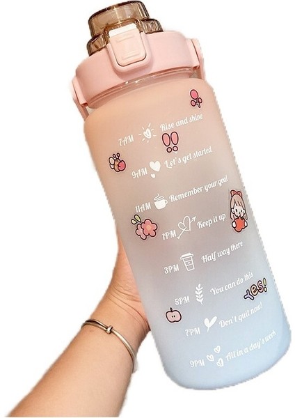 2 L Motivasyon Işaretli Su Matarası (Yurt Dışından)