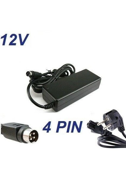 12 Volt 4 Pin Dc Uçlu Partnertech Pos Terminal Güç Adaptörü