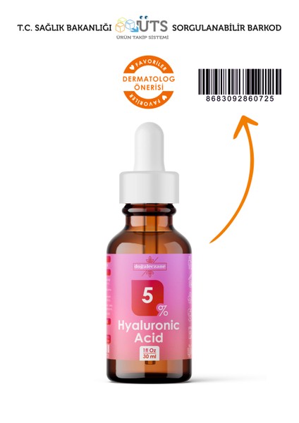 Hyaluronic Acid %5 Dolgunluk & Nem veren Yüz Serumu | Hyaluronik Asit %5 fırsatları