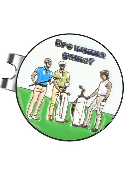 Golf Şapkası Klipli Golf Topu Işaretleyici Vizör Putt Pozisyon Insan Desen (Yurt Dışından) fiyatları