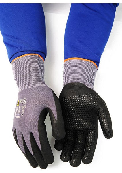 TBW51 Mikro Köpük Nitril Kaplama Avuç İçi Dotlu İş Eldiveni fiyatları