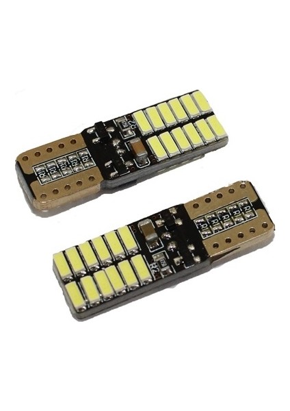 T10 LED Ampul 24SMD Canbuslu Mavi 2'li Set 12V / LAAM627-4