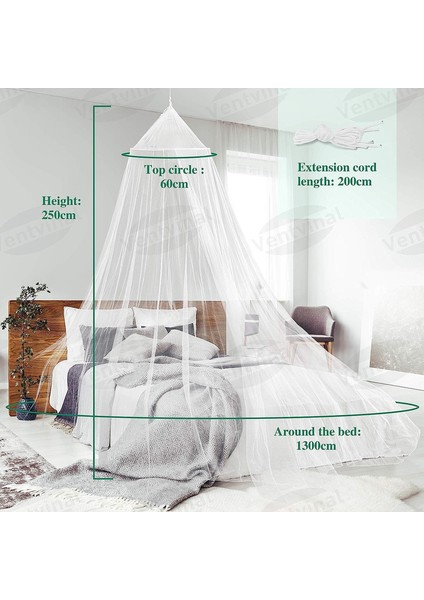 Cibinlik, Seyahat ve Kullanım Için Evrensel Beyaz Böcek Koruma Siperi, 12 Yapışkan Kancalı Komple Kit, Boyut 60×250×1250CM (Yurt Dışından) modelleri