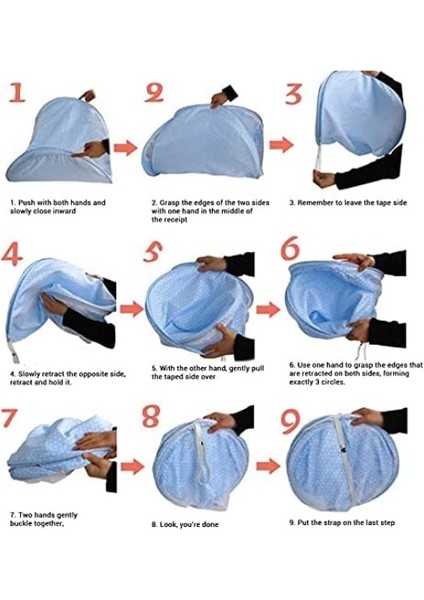 Fande Beşik Cibinlik, Katlanır Beşik Cibinlik, Portatif Çadır Cibinlik, Kurulumu Kolay, Aile Odasına Uygun, Dış Mekan Seyahati (Turuncu) (Yurt Dışından) fırsatları