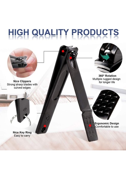 Tırnak Makası Seti 8'i 1 Arada Erkekler Kadınlar Için Profesyonel Kişisel Tırnak Bakım Seti (Mavi) (Yurt Dışından) modelleri