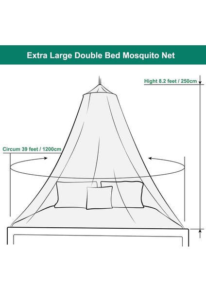 Yatak Cibinlik, Büyük Cibinlik Böcek Koruması Cibinlik Anti-Böcek Koruması, Tek Kişilik Yatak Için Uygun, Çift Kişilik Yatak Cibinlik (Beyaz)（1.2m） (Yurt Dışından) indirimleri
