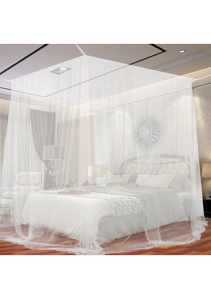 Çift Kişilik Yataklar Için Cibinlik Gölgelik, Jtdeal Büyük Sineklik Polyester Sineklik Böcek Kovucu ve Kurulum Aletleri ((G*L*Y,190*210*240CM)) (Yurt Dışından)