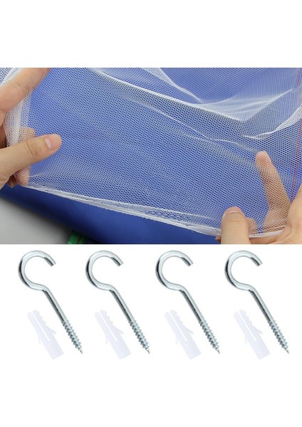 Çift Kişilik Yataklar Için Cibinlik Gölgelik, Jtdeal Büyük Sineklik Polyester Sineklik Böcek Kovucu ve Kurulum Aletleri ((G*L*Y,190*210*240CM)) (Yurt Dışından) indirimleri