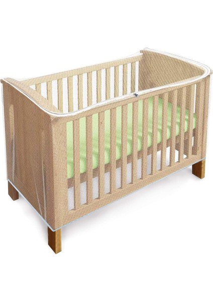 Bebek Yatağı Cibinlik, Fermuarlı Kedi Cibinlik, Taşınabilir Bebek Beşik Cibinlik Beşik ve Beşik Için Ince Örgü Sivrisinek Kovucu (60*130CM*90CM) (Yurt Dışından)