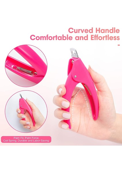 2 Adet Tırnak Kesici Seti Yapay Tırnak Sanatı Manikür Aletleri Için Tırnak Ucu Düzeltici (Siyah, Pembe) (Yurt Dışından) indirimleri