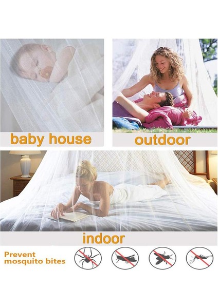 Beyaz Cibinlik Gölgelik, Prenses Gölgelik Cibinlik Kubbe Bebek Veya Çocuk Odası Için Polyester Dekorasyon (Yükseklik 250 Cm) (Yurt Dışından) fırsatları