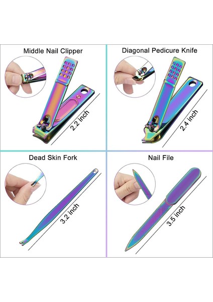 12 Adet Tırnak Makası Seti Pedikür Paslanmaz Çelik Manikür Seti Profesyonel Bakım Araçları (Yurt Dışından) modelleri