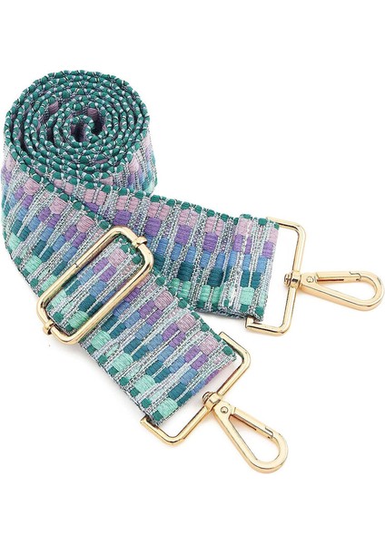 Geniş Omuz Askısı Ayarlanabilir Yedek Kemer Crossbody Kanvas Çanta（no. 33ALTIN TOKA）80-140CM (Yurt Dışından)