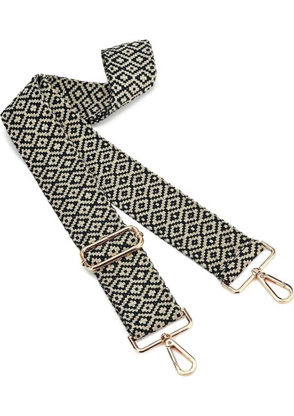 Geniş Omuz Askısı Ayarlanabilir Yedek Kemer Çapraz Kanvas ÇANTA（SIYAH）80-130CM (Yurt Dışından) modelleri