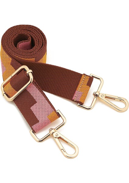 Geniş Omuz Omuzları Ayarlanabilir Değiştirilebilir Kemer Çantası (320 Altın Düğme) 80-140CM (Yurt Dışından)