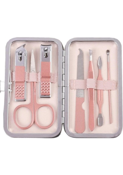 Tırnak Makası Seti Profesyonel Bakım Seti 7'si 1 Arada Profesyonel Kişisel Tırnak Bakım Seti, Gül Altın (Yurt Dışından)