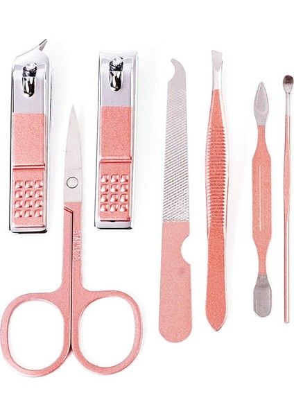 Tırnak Makası Seti Profesyonel Bakım Seti 7'si 1 Arada Profesyonel Kişisel Tırnak Bakım Seti, Gül Altın (Yurt Dışından) fiyatları