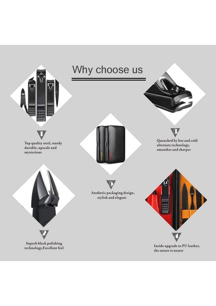 15 Adet Profesyonel Paslanmaz Çelik Tırnak Makası Seyahat ve Bakım Seti (Kırmızı) (Yurt Dışından) indirimleri