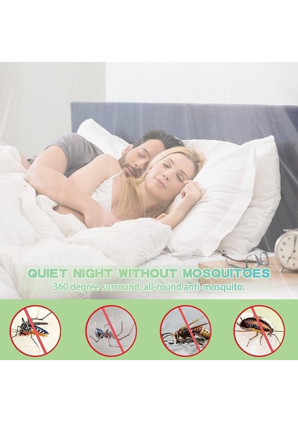 Kare Yatak Cibinlik, Polyester Gölgelik Yataklar, Çift Kişilik Yatak ve Tek Kişilik Yatak Için Cibinlik Kurulum Aletli, Etkili Sivrisinek Koruması, Beyaz (2 * 2 * 1.8m) (Yurt Dışından) modelleri