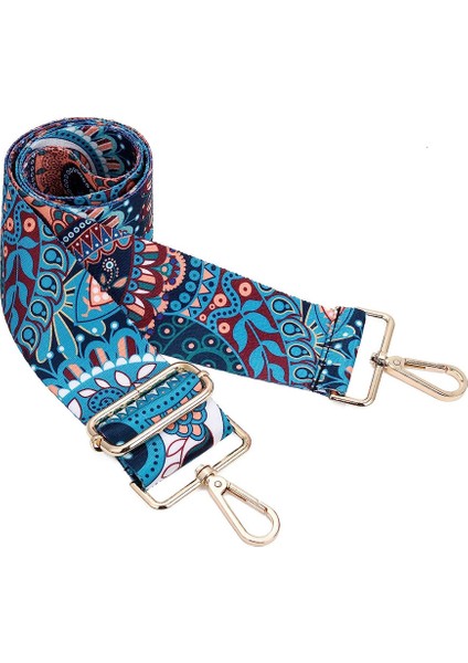 Geniş Omuz Kayış Ayarlanabilir Yedek Kemer Çapraz Kanvas Çanta (Tepeli Orkide) 75-130CM (Yurt Dışından)