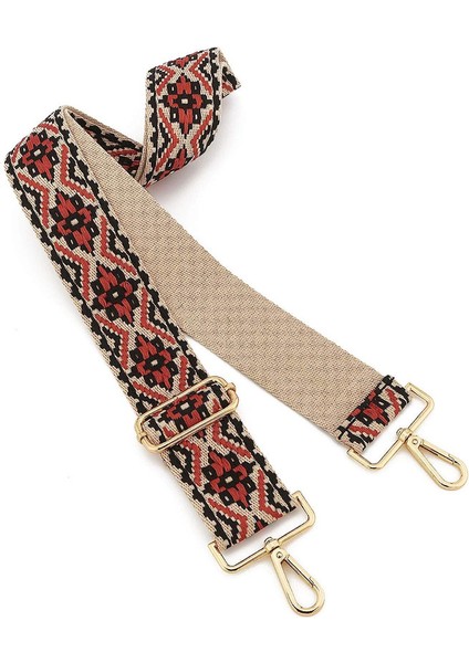 Geniş Omuz Askısı Ayarlanabilir Yedek Kemer Çapraz Kanvas Kanvas Çanta (Siyah Turuncu ÇIÇEKLER)80-130CM (Yurt Dışından) modelleri