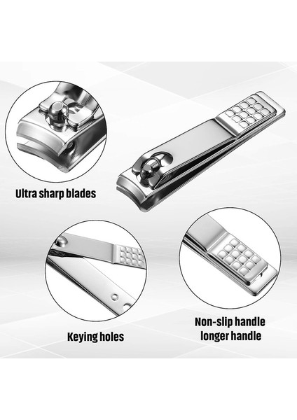 12 Parça Tırnak Makası Seti Kadınlar Erkekler Için Paslanmaz Çelik Tırnak Kesici (Küçük, Gümüş) (Yurt Dışından) indirimleri