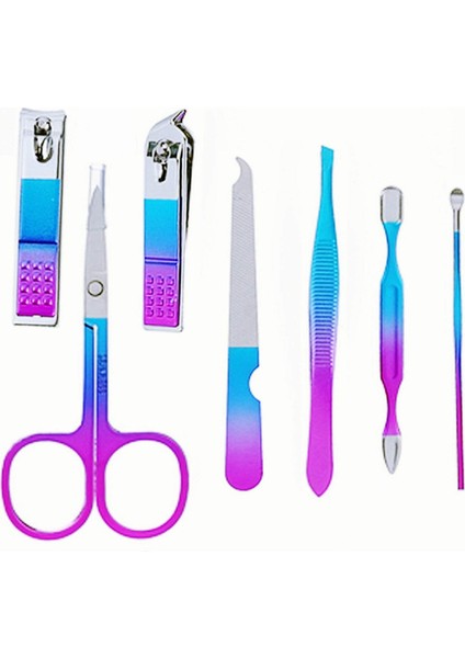 Tırnak Makası Seti Profesyonel Bakım Seti 7'si 1 Arada Profesyonel Kişisel Tırnak Bakım Seti, Gökkuşağı (Yurt Dışından) fiyatları
