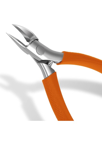 Kalın ve Batık Ayak Tırnakları Için Paslanmaz Çelik Tırnak Makası, Silikon Saplı, Turuncu (Yurt Dışından)