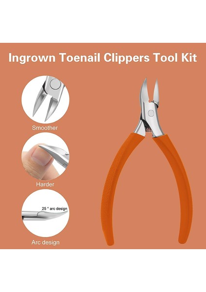 Kalın ve Batık Ayak Tırnakları Için Paslanmaz Çelik Tırnak Makası, Silikon Saplı, Turuncu (Yurt Dışından) fırsatları