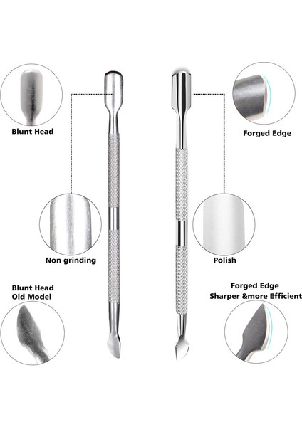 Profesyonel Paslanmaz Çelik Kütikül Kesici Makas Dayanıklı Pedikür Manikür Aletleri, Gümüş (Yurt Dışından) modelleri
