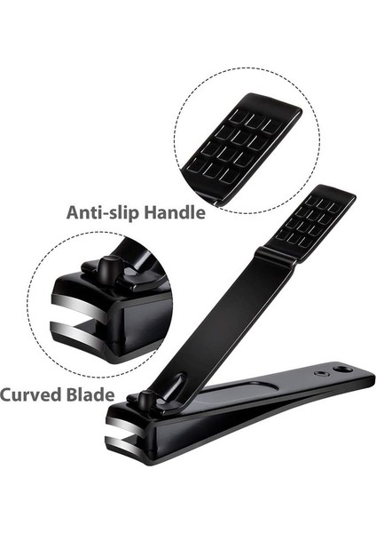 3 Adet Tırnak Makası Seti, Keskin Paslanmaz Çelik Tırnak ve Ayak Tırnağı Makası, Siyah (Yurt Dışından) modelleri