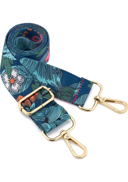 Geniş Omuz Askısı Ayarlanabilir Yedek Kemer Çapraz Kanvas ÇANTA（NO.80ALTIN TOKA）80-140CM (Yurt Dışından)