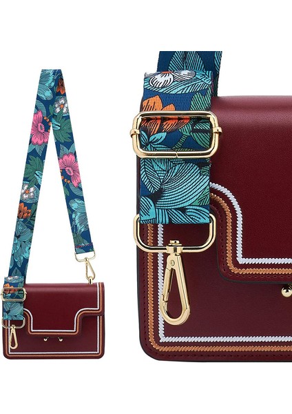 Geniş Omuz Askısı Ayarlanabilir Yedek Kemer Çapraz Kanvas ÇANTA（NO.80ALTIN TOKA）80-140CM (Yurt Dışından) fırsatları