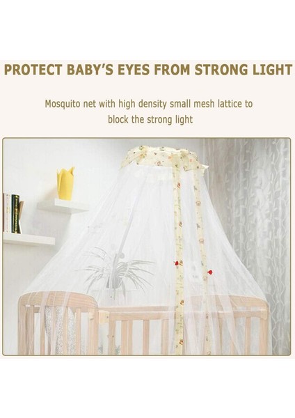 Polyester Beşik Gölgelik Cibinlik Çok Fonksiyonlu Kaldırma Braketi Cibinlik Rahat Nefes Alabilir Dayanıklı (420CM) (Yurt Dışından) fiyatları