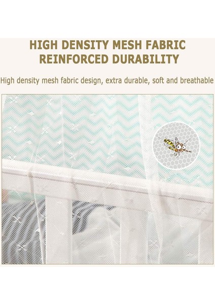 Polyester Beşik Gölgelik Cibinlik Çok Fonksiyonlu Kaldırma Braketi Cibinlik Rahat Nefes Alabilir Dayanıklı (420CM) (Yurt Dışından) modelleri