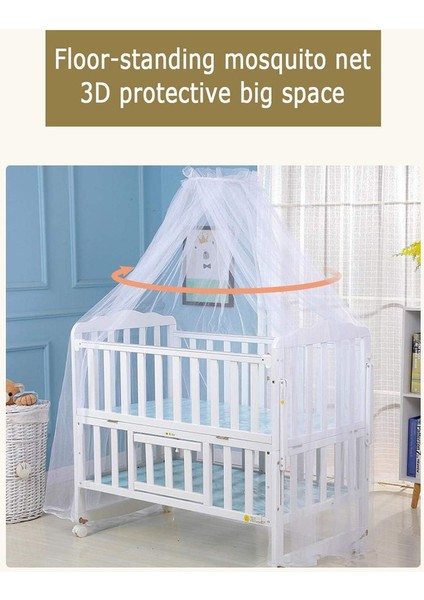 Polyester Beşik Gölgelik Cibinlik Çok Fonksiyonlu Kaldırma Braketi Cibinlik Rahat Nefes Alabilir Dayanıklı (420CM) (Yurt Dışından) fırsatları