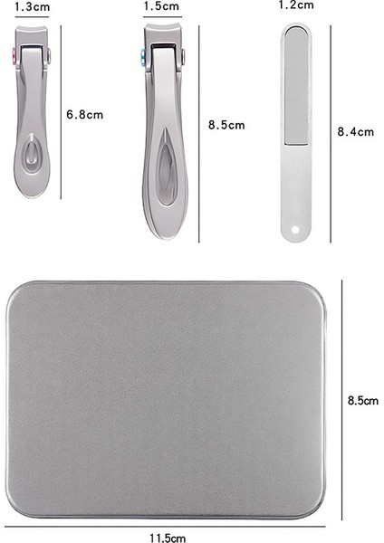 3 Parça Erkek ve Kadın Tırnak Makası Pedikür Seti Paslanmaz Çelik Taşınabilir Tırnak Sanat Seti, Siyah (Yurt Dışından) fiyatları