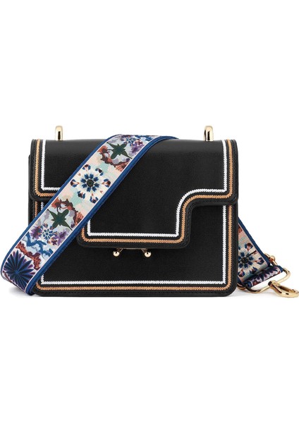 Geniş Omuz Askısı Ayarlanabilir Yedek Kemer Çapraz Kanvas ÇANTA（BULUTLAR）80-130 (Yurt Dışından) fırsatları