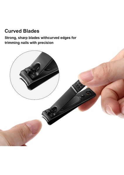 12 Parça Tırnak Makası Seti Kadınlar Erkekler Için Paslanmaz Çelik Tırnak Kesici (Küçük, Siyah) (Yurt Dışından) fırsatları