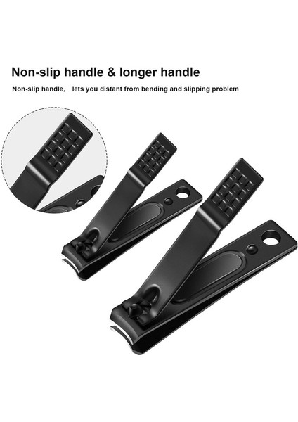 12 Parça Tırnak Makası Seti Kadınlar Erkekler Için Paslanmaz Çelik Tırnak Kesici (Küçük, Siyah) (Yurt Dışından) indirimleri