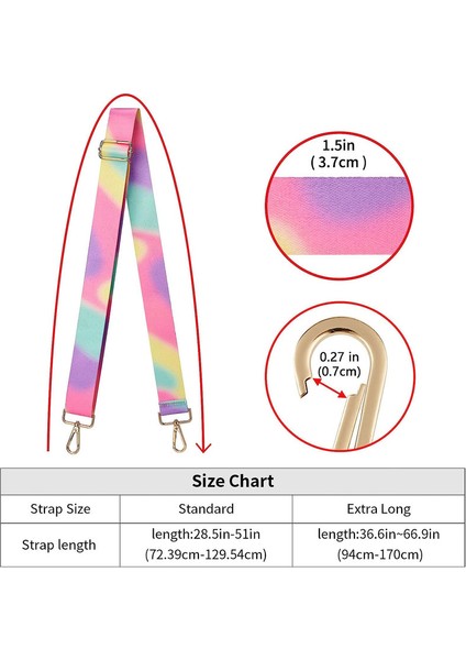 Geniş Omuz Askısı Ayarlanabilir Yedek Kemer Çapraz Kanvas ÇANTA（YANARDÖNERLIK）75-130CM (Yurt Dışından) fiyatları