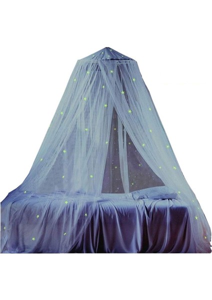 Dıy Parlak Yıldızlar, Beyaz Cibinlik Yoğunlaştırıcı ve Çocuklar, Erkekler ve Kızlar Için Daha Iyi Kalite ile Yeni Yükseltilmiş Yuvarlak Kubbe Yatak Kanopisi (Yurt Dışından)